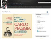 Tablet Screenshot of nuovetendenze.org